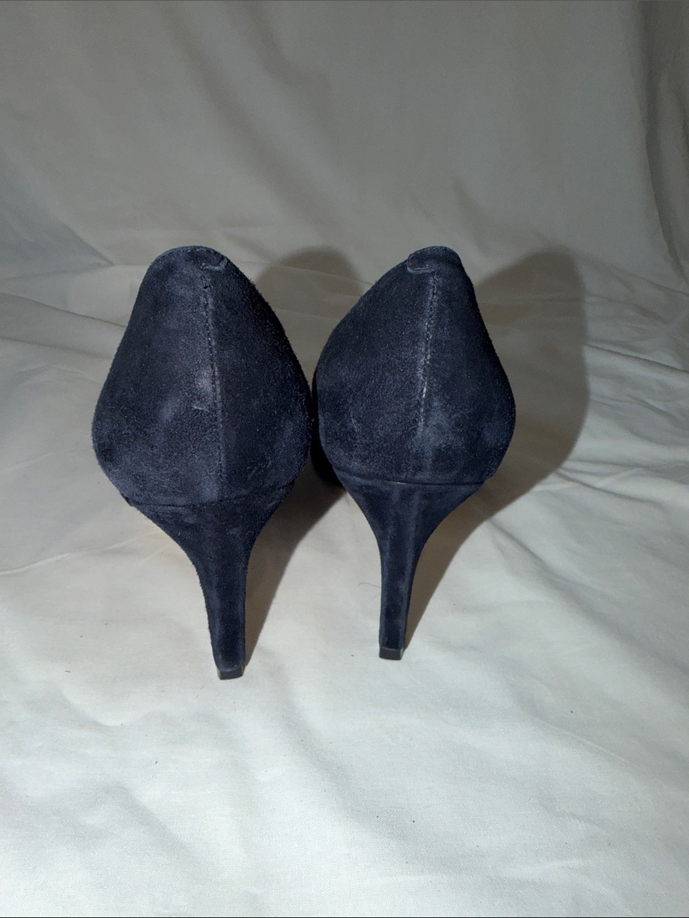 Talbots Navy Suede Pointed Pump - Picture 5 of 7
